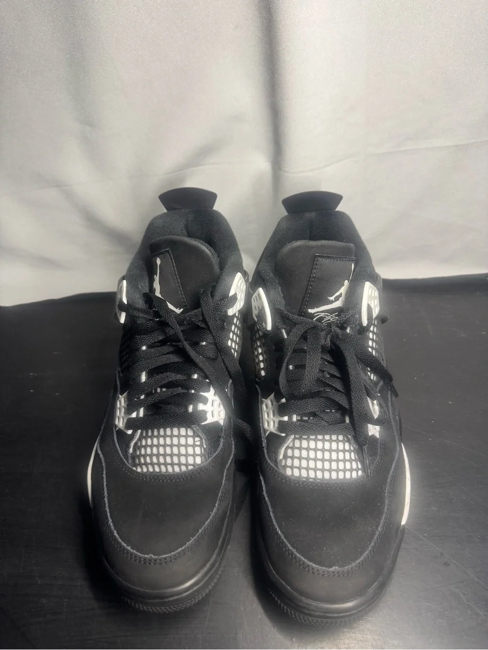 Jordan Black and White Low-Top Sneakers